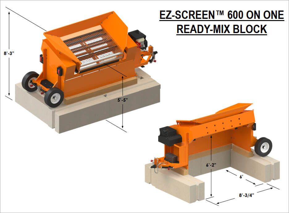 EZ-Screen 600 On One Ready Mix Block